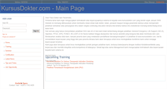 Desktop Screenshot of kursusdokter.com
